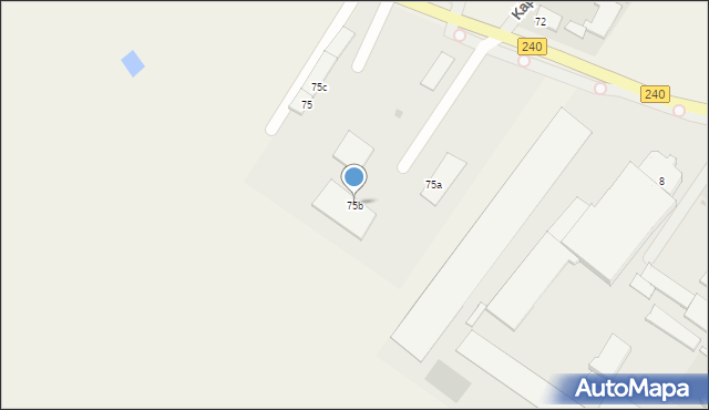 Bysław, Główna, 75b, mapa Bysław