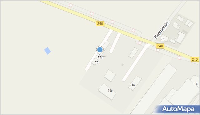 Bysław, Główna, 75c, mapa Bysław