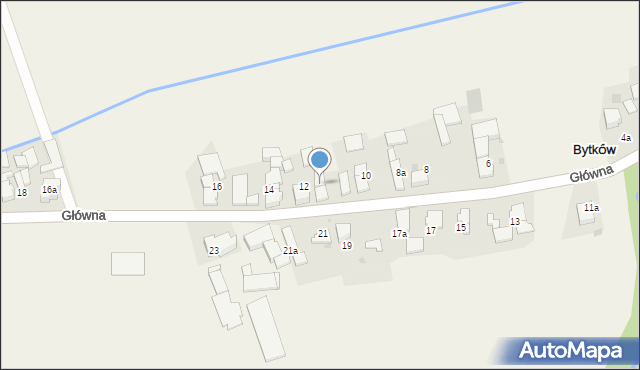 Bytków, Główna, 12a, mapa Bytków