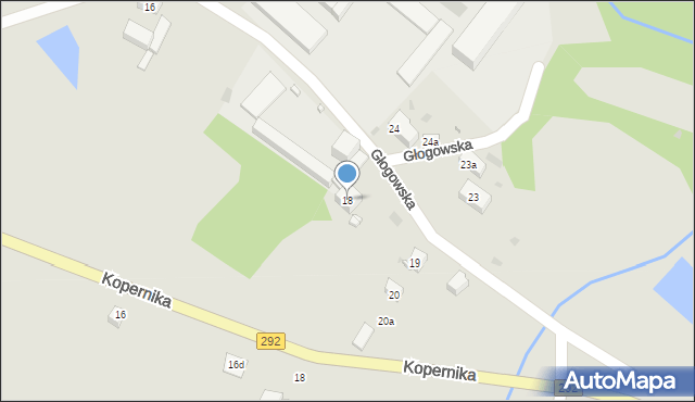 Bytom Odrzański, Głogowska, 18, mapa Bytom Odrzański