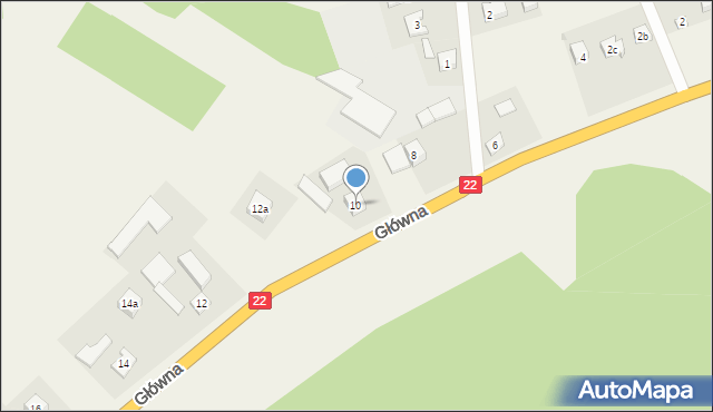 Bytonia, Główna, 10, mapa Bytonia