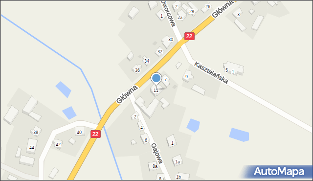 Bytonia, Główna, 11, mapa Bytonia