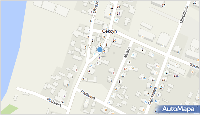 Cekcyn, Główna, 4a, mapa Cekcyn