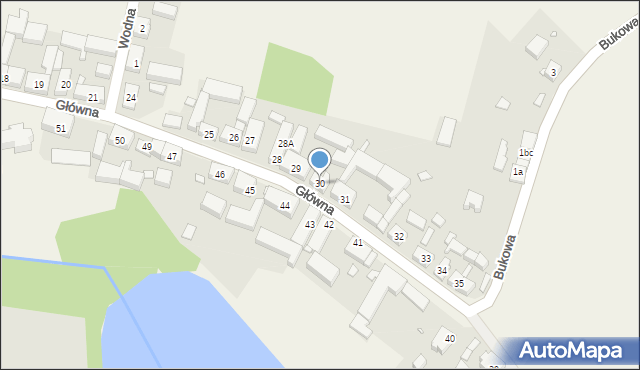 Chłopowo, Główna, 30, mapa Chłopowo