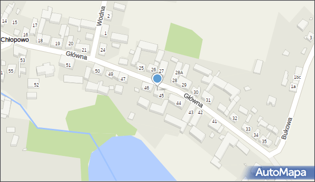 Chłopowo, Główna, 45A, mapa Chłopowo