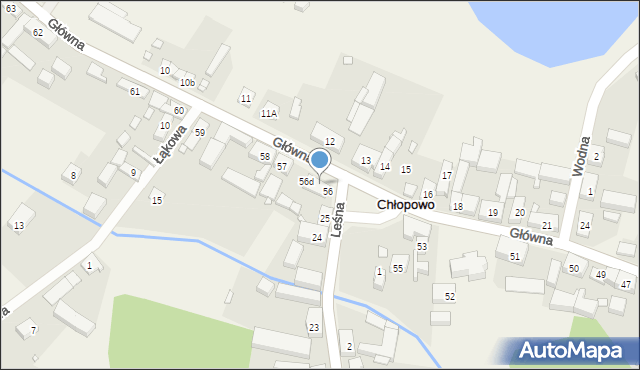 Chłopowo, Główna, 56a, mapa Chłopowo