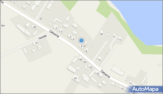 Chłopowo, Główna, 7, mapa Chłopowo