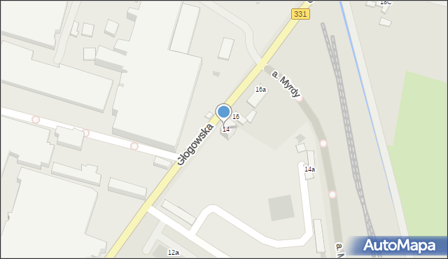 Chocianów, Głogowska, 14, mapa Chocianów