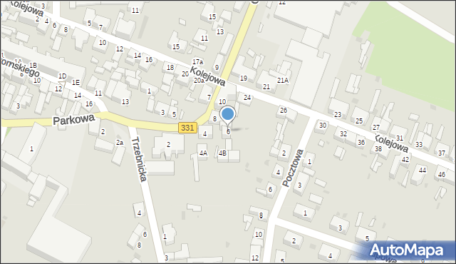 Chocianów, Głogowska, 6, mapa Chocianów