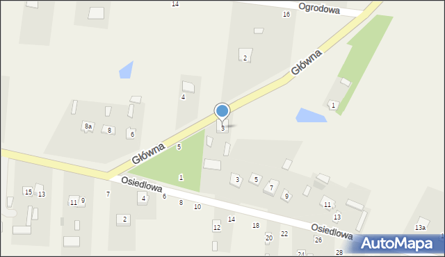 Chomentów-Puszcz, Główna, 3, mapa Chomentów-Puszcz