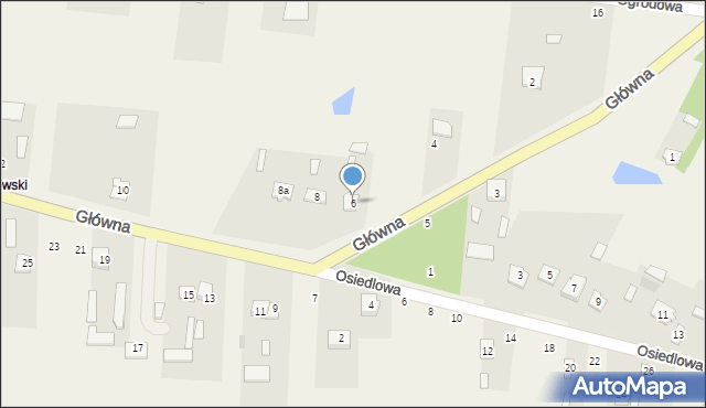 Chomentów-Puszcz, Główna, 6, mapa Chomentów-Puszcz