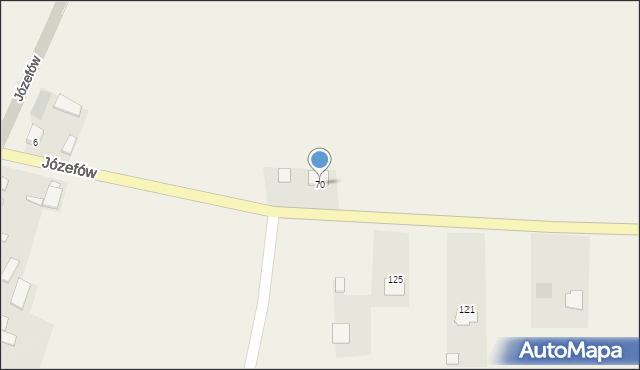 Chomentów-Puszcz, Główna, 70, mapa Chomentów-Puszcz