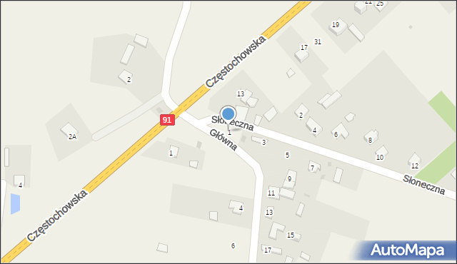 Chorzenice, Główna, 1, mapa Chorzenice