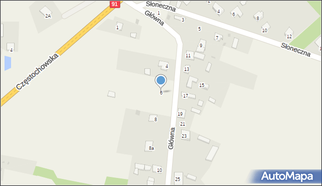 Chorzenice, Główna, 6, mapa Chorzenice