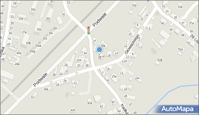 Chrzanów, Głowackiego Bartosza, 18, mapa Chrzanów