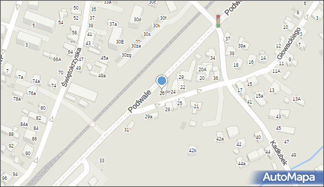 Chrzanów, Głowackiego Bartosza, 26, mapa Chrzanów