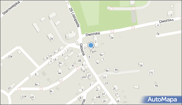 Chrzanów, Główna, 3A, mapa Chrzanów