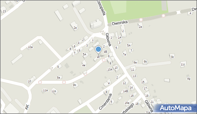 Chrzanów, Główna, 4c, mapa Chrzanów