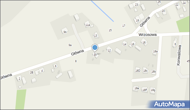 Chwałowice, Główna, 10, mapa Chwałowice