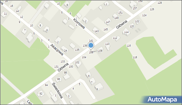 Chwałowice, Główna, 106, mapa Chwałowice