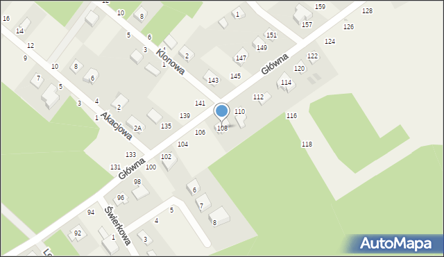 Chwałowice, Główna, 108, mapa Chwałowice