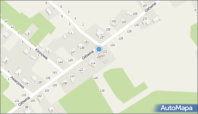 Chwałowice, Główna, 120, mapa Chwałowice