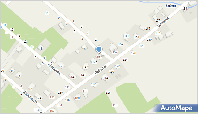 Chwałowice, Główna, 151, mapa Chwałowice