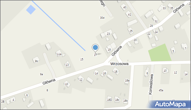 Chwałowice, Główna, 17, mapa Chwałowice