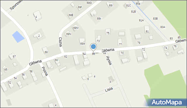 Chwałowice, Główna, 66, mapa Chwałowice