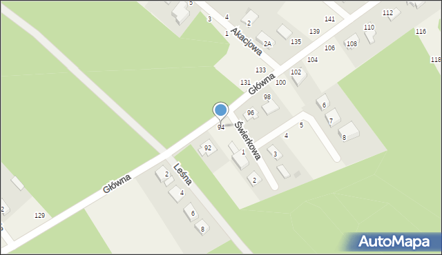Chwałowice, Główna, 94, mapa Chwałowice