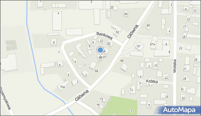 Chynów, Główna, 66, mapa Chynów
