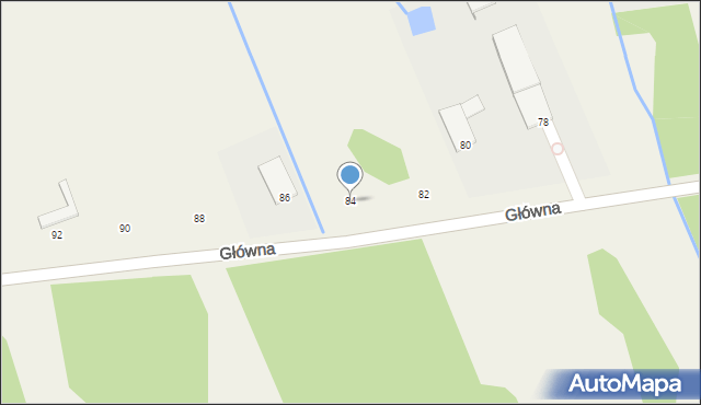 Chynów, Główna, 84, mapa Chynów