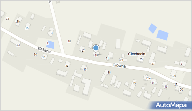 Ciechocin, Główna, 19, mapa Ciechocin