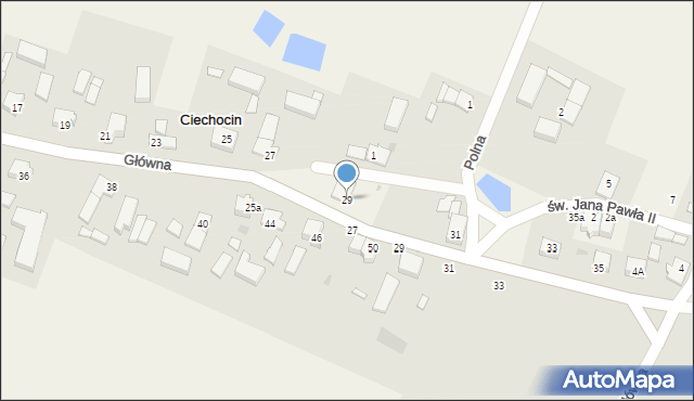 Ciechocin, Główna, 29, mapa Ciechocin