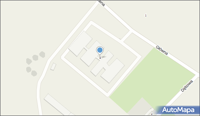 Ciechocin, Główna, 4, mapa Ciechocin