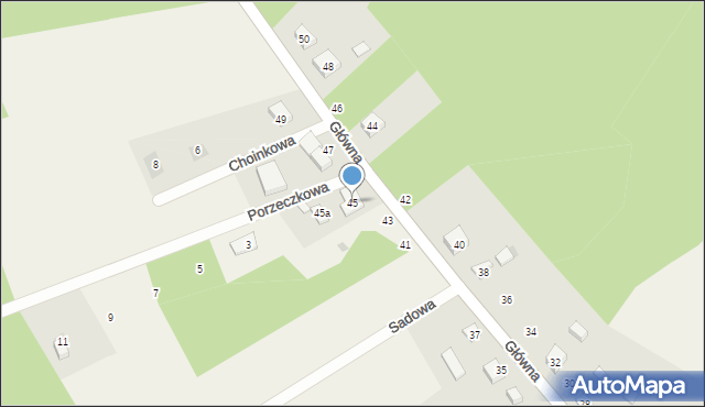 Cieciorka, Główna, 45, mapa Cieciorka
