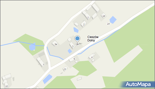 Cieszów, Główna, 2a, mapa Cieszów