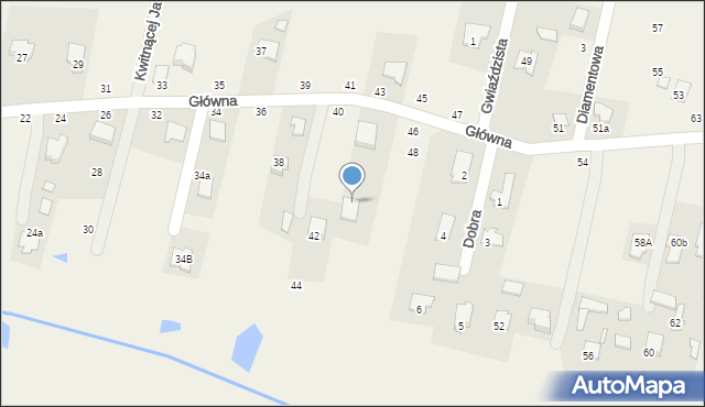 Cisie, Główna, 46a, mapa Cisie