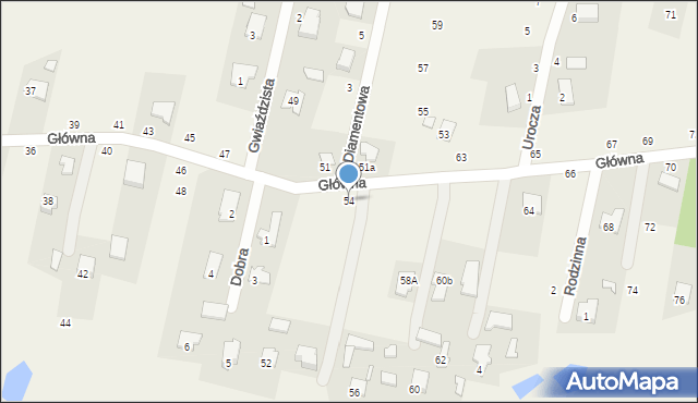 Cisie, Główna, 54, mapa Cisie