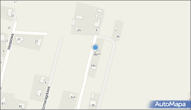 Cisie, Główna, 93c, mapa Cisie