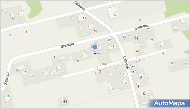 Czachówek, Główna, 47, mapa Czachówek