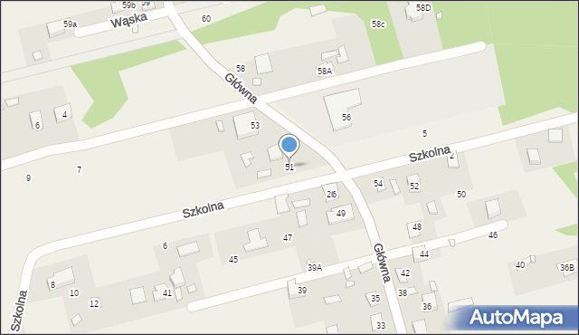 Czachówek, Główna, 51, mapa Czachówek