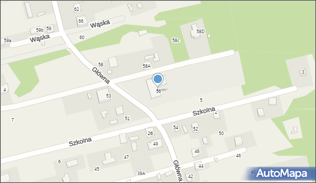 Czachówek, Główna, 56, mapa Czachówek