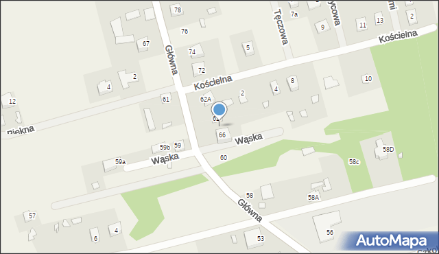 Czachówek, Główna, 64, mapa Czachówek