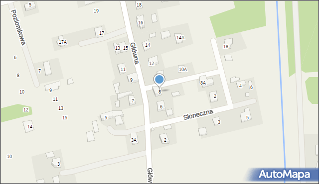 Czachówek, Główna, 8, mapa Czachówek