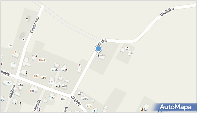 Czaniec, Głęboka, 8, mapa Czaniec