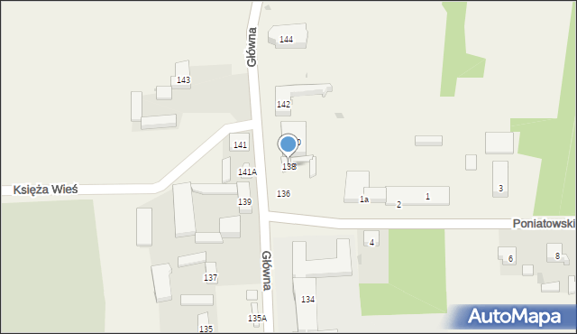 Czarnocin, Główna, 138, mapa Czarnocin
