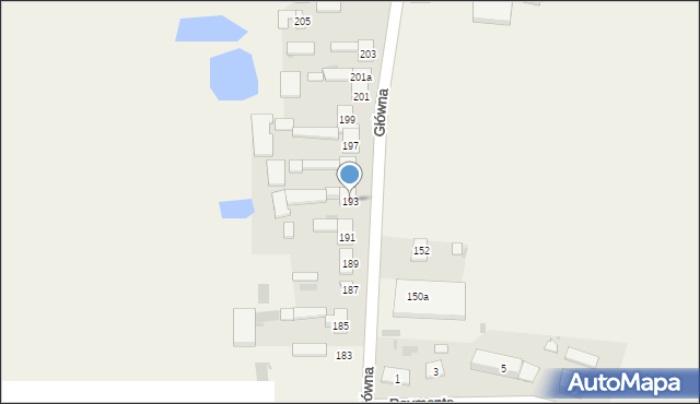 Czarnocin, Główna, 193, mapa Czarnocin