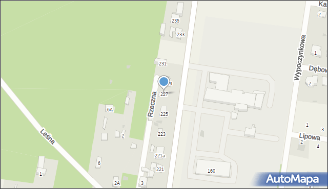 Czarnocin, Główna, 227, mapa Czarnocin