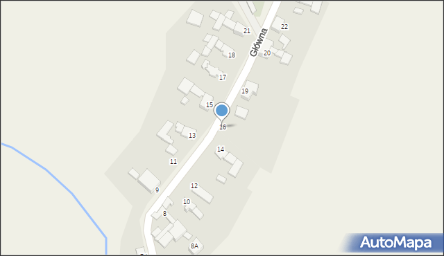 Czerwięcice, Główna, 16, mapa Czerwięcice